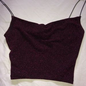 Women’s sparkling crop top